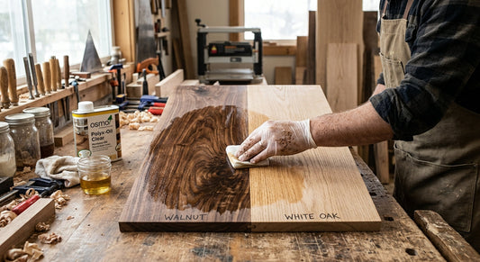Elevating Natural Grain in Walnut and White Oak Using Hardwax